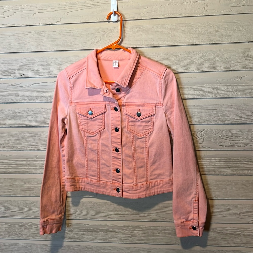 Women’s size M Jean jacket with silver hardware.